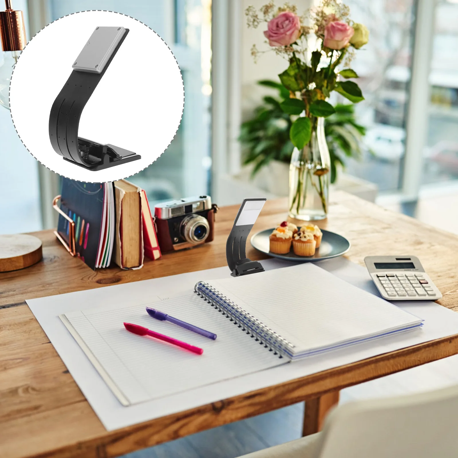 

Folding USB Charging Clip LED Reading Lamp Book Light Portable Eye-Care 3 Color Temperature Magnet Clip Flexible Night Reading