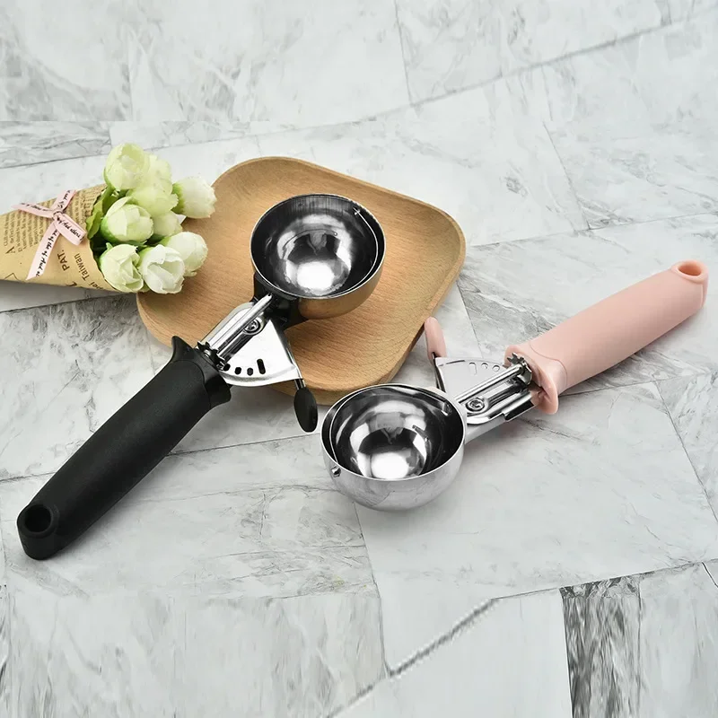 

Kitchen Ice Cream Mash Potato Ball Scoop Stainless Steel Fruit Ice Ball Spoon Ice Cream Ball Scoop Kitchen Cream Home Cake