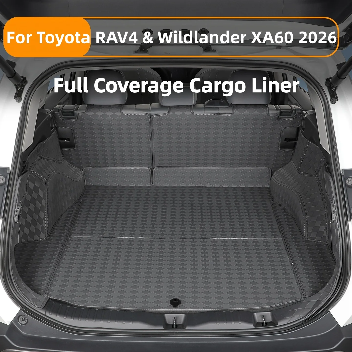 

For Toyota RAV4 & Wildlander 2026 Car Trunk Mats Leather Durable Cargo Liner Special Dedicated Surrounded Carpets Accessories