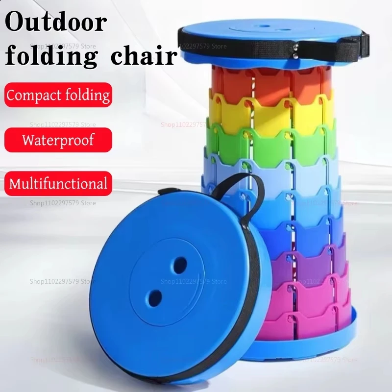 Silla de Playa Plegable Portátil, Silla de Camping Ligera para Pesca, Picnic y Camping al Aire Libre, Ligera y Compacta para Viajar