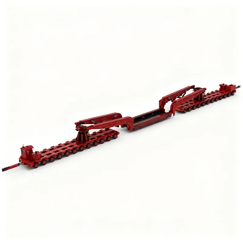 2367pcs MOC City Cargo 96 Wheel Nicholas Girder Trailer RBHC Model Toys Building Blocks Architecture Christmas Gift Idea DIY
