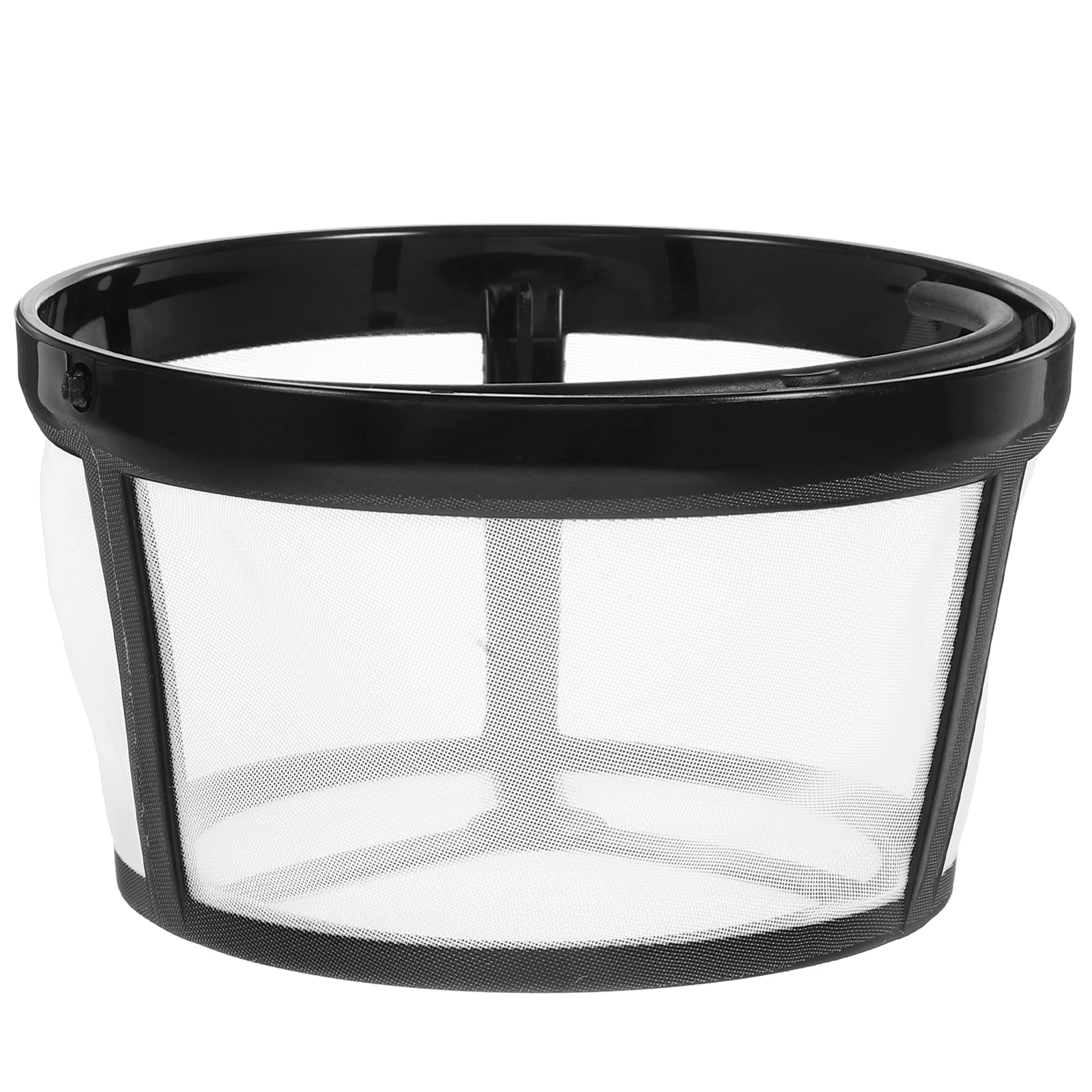 

Reusable Basket For All Makers Permanent Unbleached Stainless Steel Easy Clean Large Capacity Gold Tone Filter Holder Cone Shape