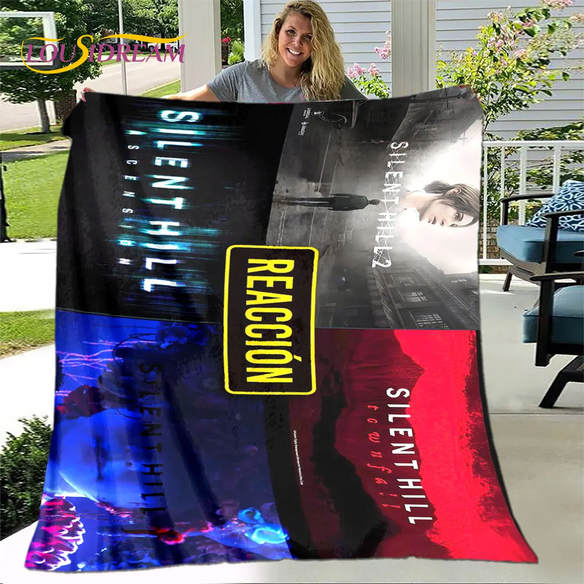 Silent Hill Horror Movie Game Soft Plush Blanket,Flannel Blanket Throw Blanket for Living Room Bedroom Bed Sofa Picnic Cover Kid - Image 2