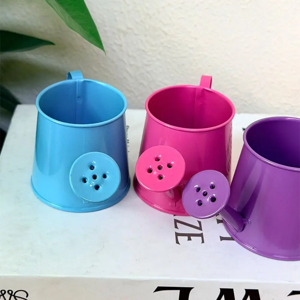 Spout Shape Watering Can Planter Round Opening Decorative Watering Can Succulent Planter Handle Flower Pot Home Table Decor