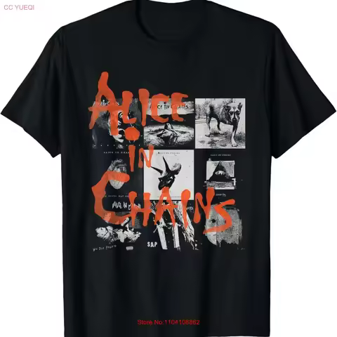 Alice In Chains Album Grid T Shirt vintage Washed homme Comfortable Soft Stylish designer clothes Unisex graphic Breathable