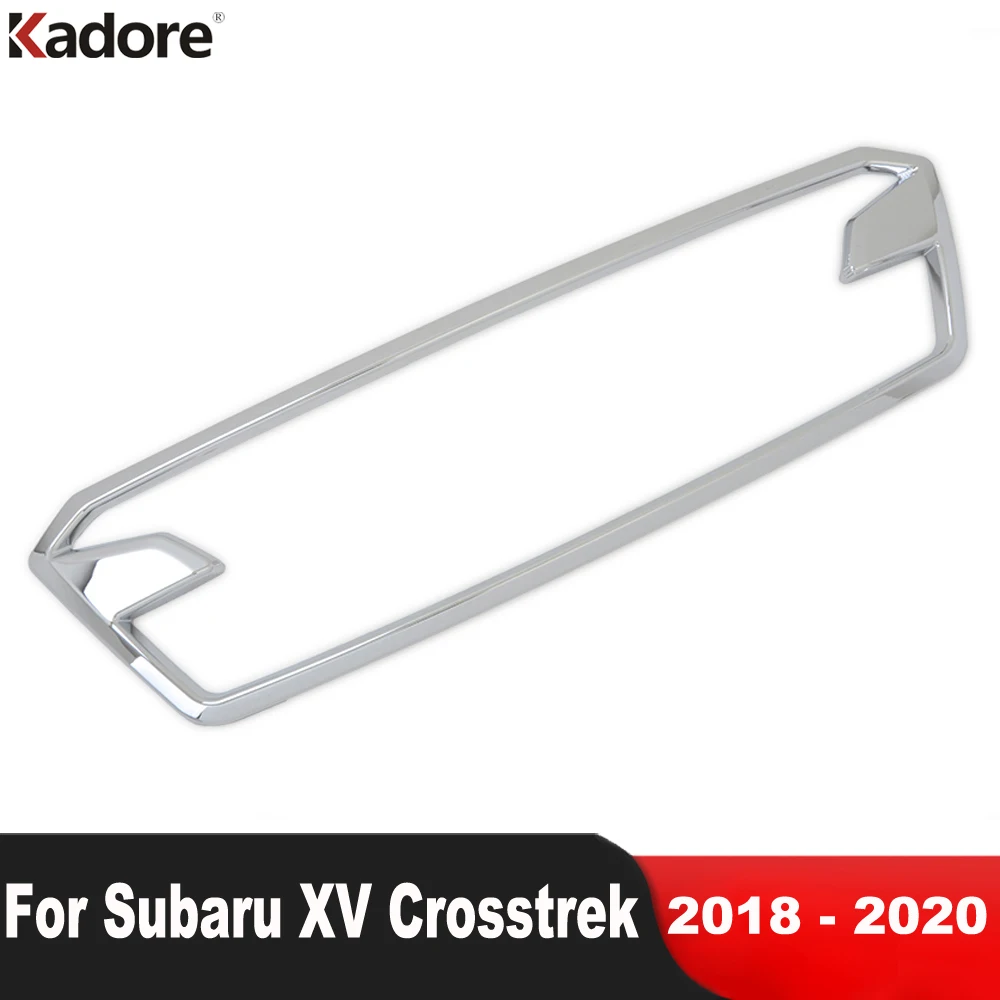 

Передняя Центральная решетка гриля для Subaru XV Crosstrek SUV 2018 2019 2020, хромированная решетка для гоночных автомобилей, рамка, аксессуары
