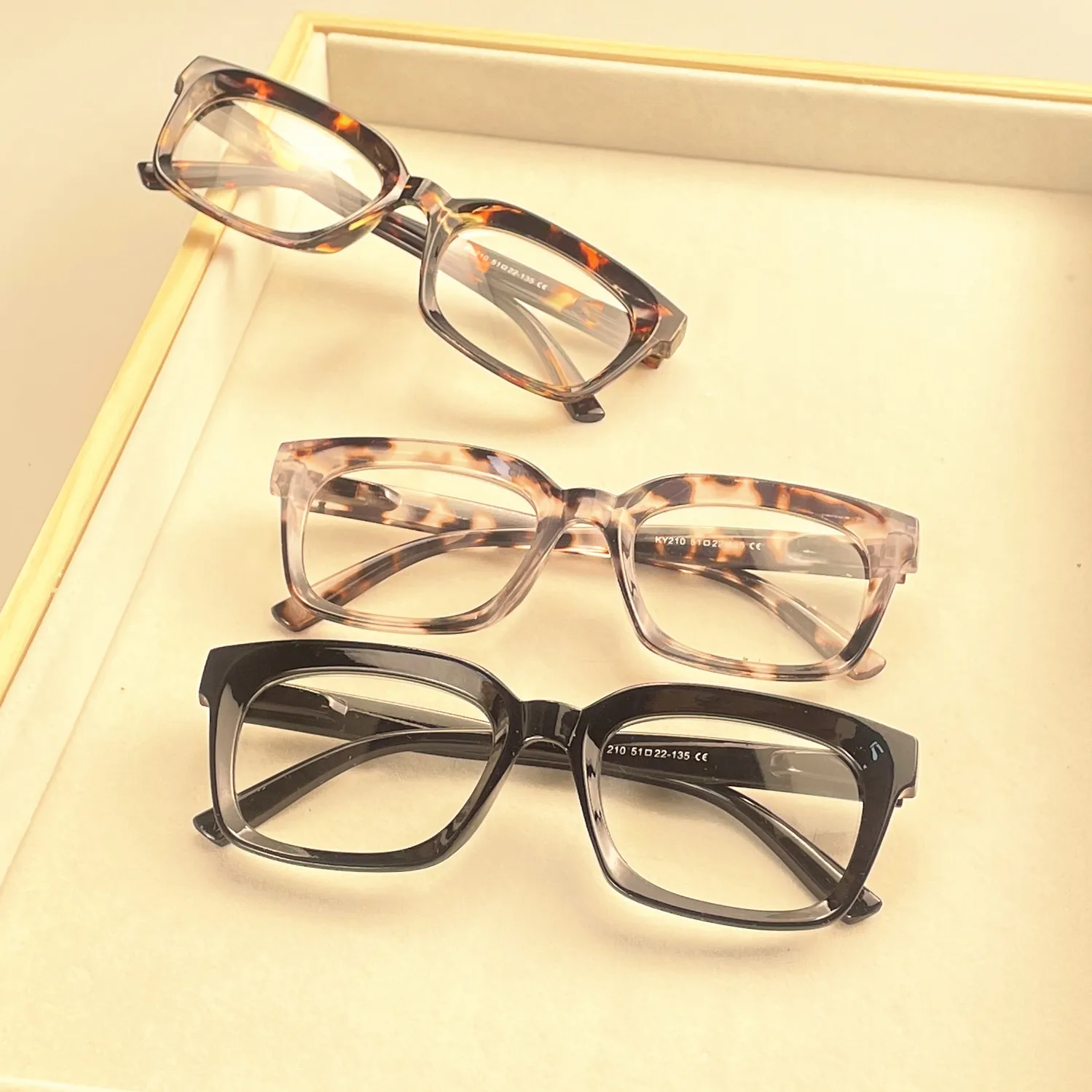 3PCS Neue Frühling beine Lesebrille Sommer Dekoration Anti-blaues Licht Gläser Mode Paket Blume Gläser – Detail 1