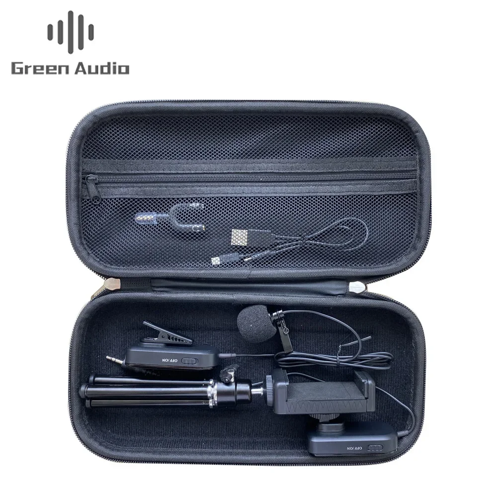 UHF Lavalier Wireless Microphone With Stand For Mobile Phones