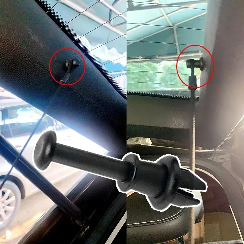 Boot Trunk Parcel Shelf Tray Strap String Clips Tonneau Pivot Holder Holder Car Accessories