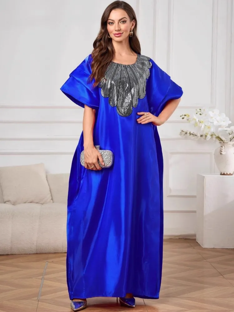

African Dresses For Women Muslim Fashion Abayas Boubou Dashiki Ankara Outfits Evening Gown Dubai Kaftan Abaya Robe Marocaine