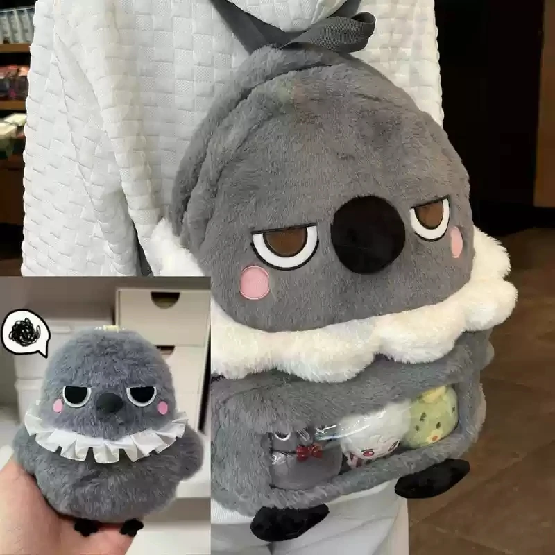 Anime Love and Deepspace Sylus sac à dos en peluche poupée de jeu corbeau sac en peluche sac d'école sac à dos sac de dessin animé cadeau poupée cadeau