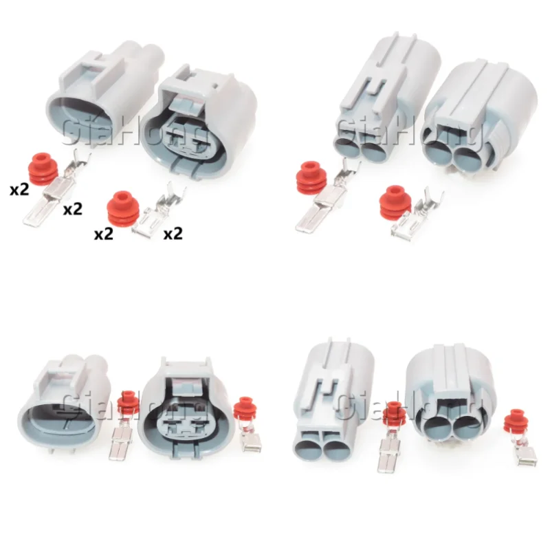 

1 Set 2 Way AC Assembly Car Fan Electric Wire Plug For Toyota Buick Excelle 176142-2 176143-6 Auto Male Female Docking Connector