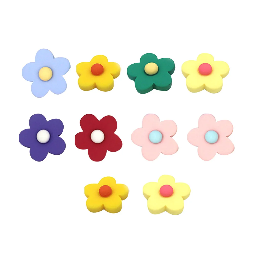 

10 Pcs Stickers Novelty Magnets Cute Decorative Flower Fridge Magnetic Refrigerator
