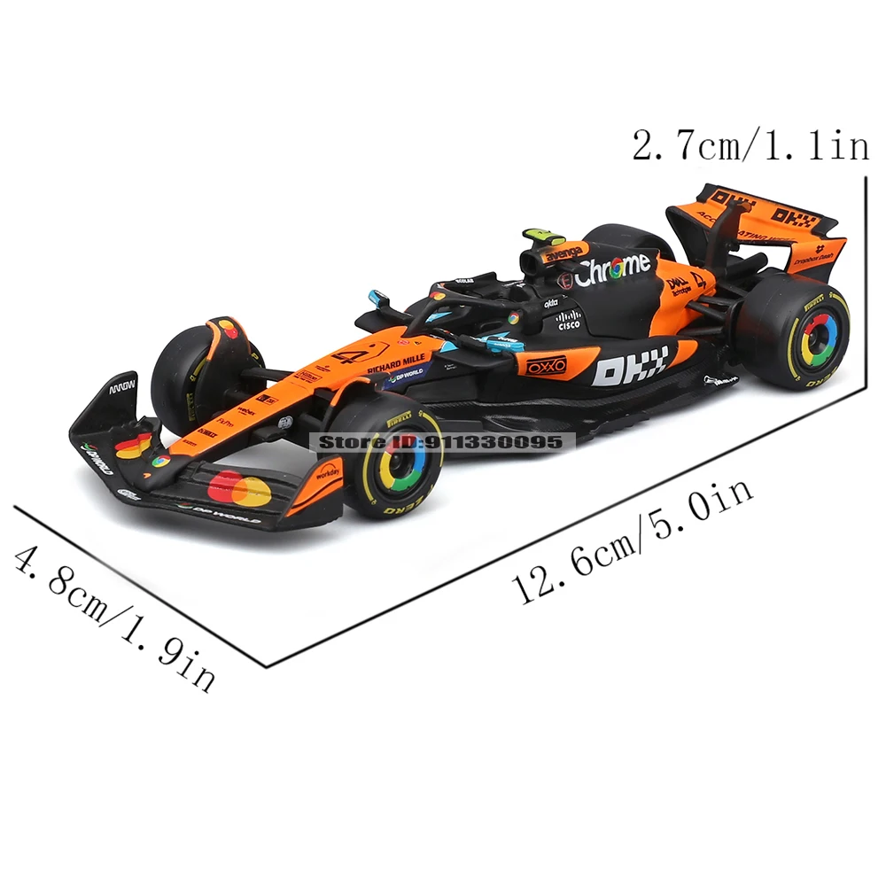 Bburago 1:43 2025 F1 McLaren MCL39 champion player #4 Lando Norris #81 Oscar Piastri Alloy Car Die Cast Model Toy Collectible