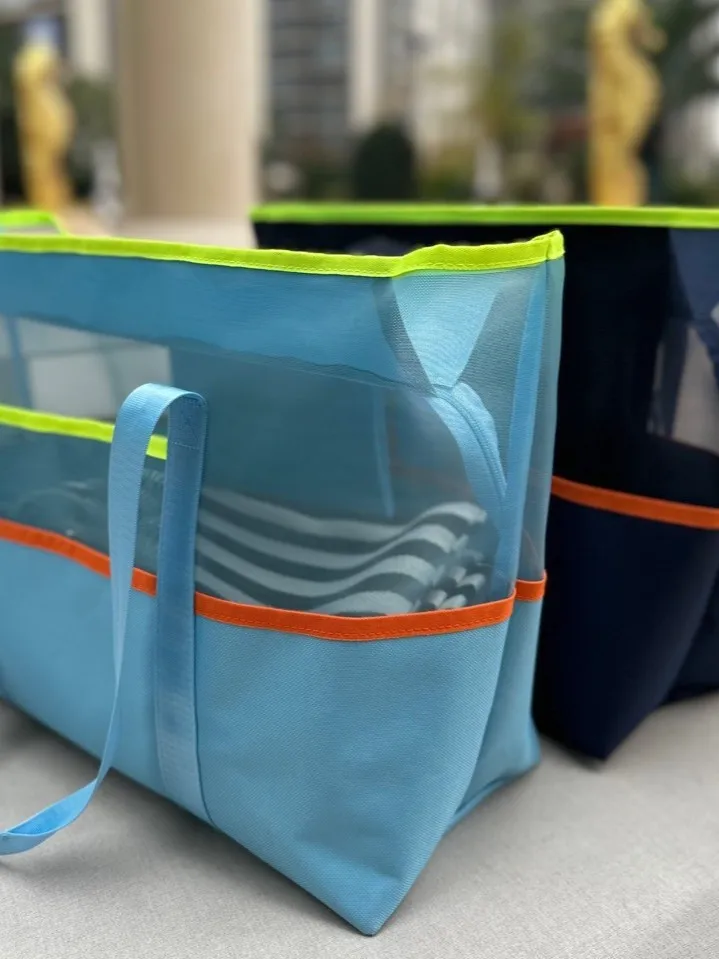 Bolsa de Praia ande Capacidade Respirável para Natação, Armazenamento de Viagem, Necaire, Bolsa de Mão em Rede, Organiza...