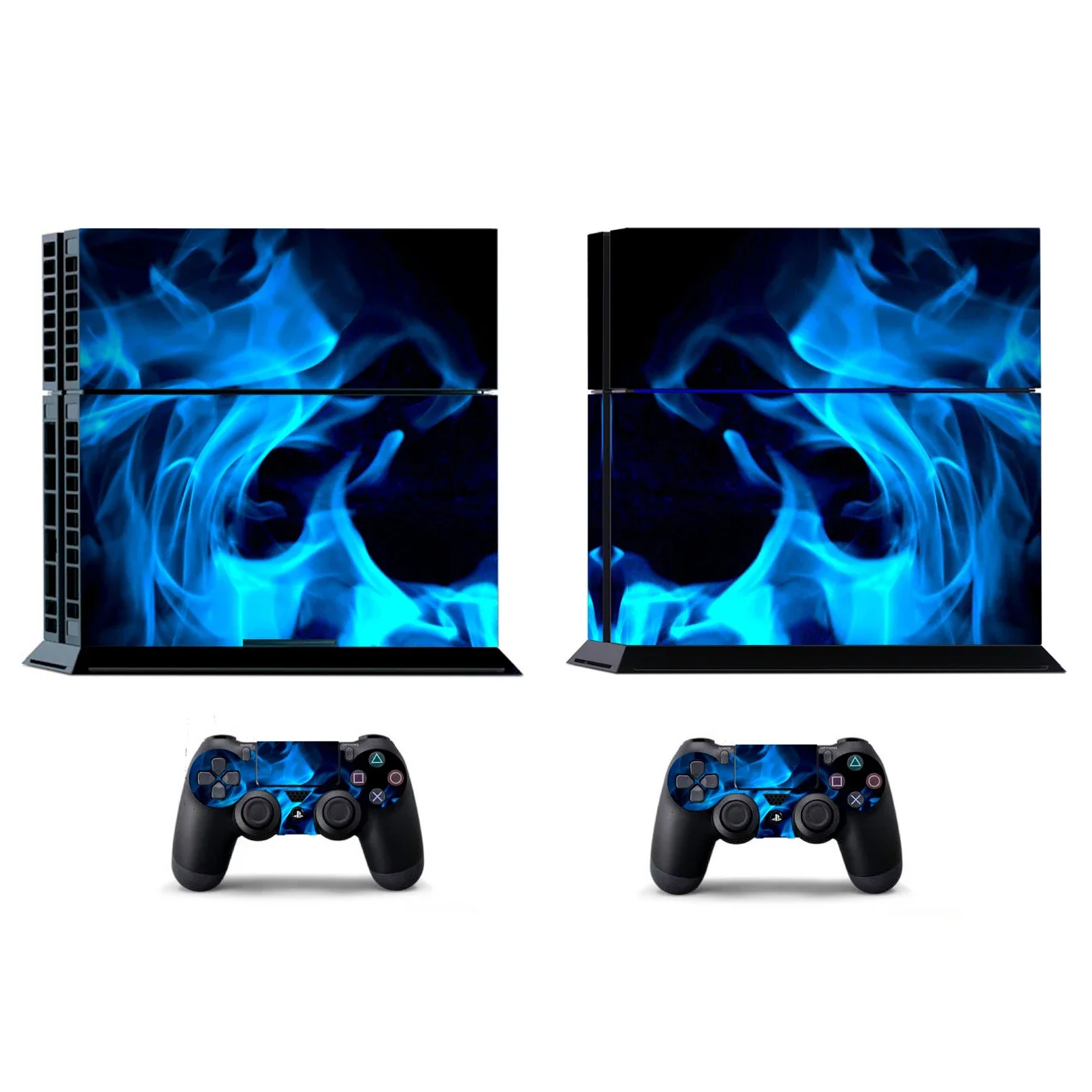 ملصق جلدي من الفينيل Fire 1562 لجهاز Sony PS4 PlayStation 4 و2 ملصقات جلود وحدة التحكم
