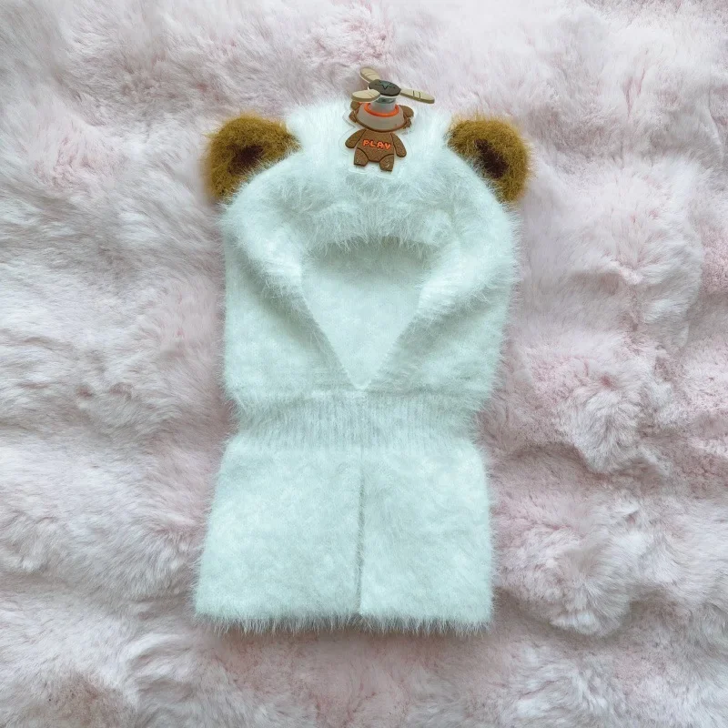 Pet\'s New Winter Cartoon Cute Warm Knitted Hat Puppy Accessories Dog Birthday Dog Accessories for Small Dog Hat Caps