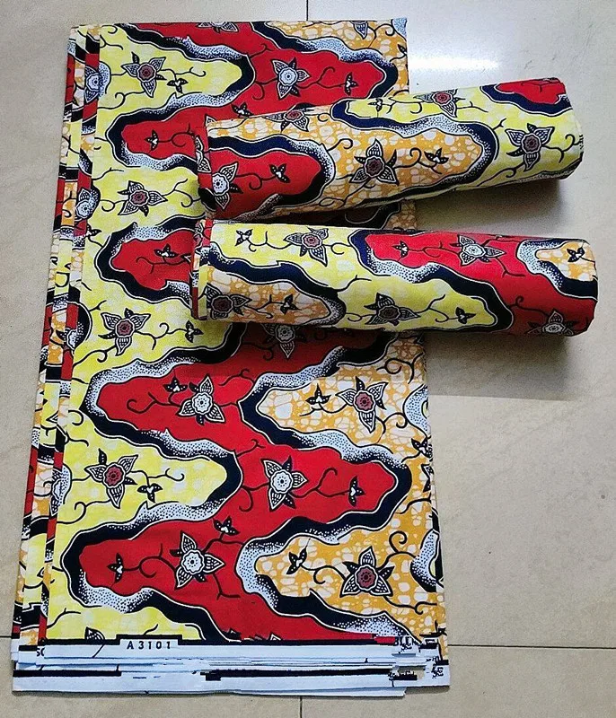 African Wax Fabric High Quality Wax Nigerian Ankara Block Prints New Arrivals Batik Fabric Dutch Pagne 100% Cotton For Sewing