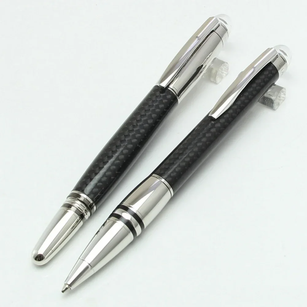 

Limited Edition Metal Bussiness Carbon Fiber MB Ballpoint Rollerball Platinum-plated Clip Writing Office Stationery Fountain Pen