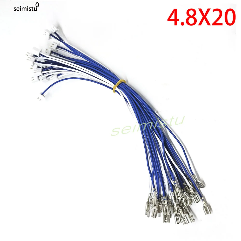 2-poliges H2.54-Kabel, DuPont-Kabel, Anschlusskabel, 4,8 mm/2,8 mm, für Zero Delay Arcade USB Board, Happ Joystick, SANWA-Drucktaste, 20 Stück – Detail 7