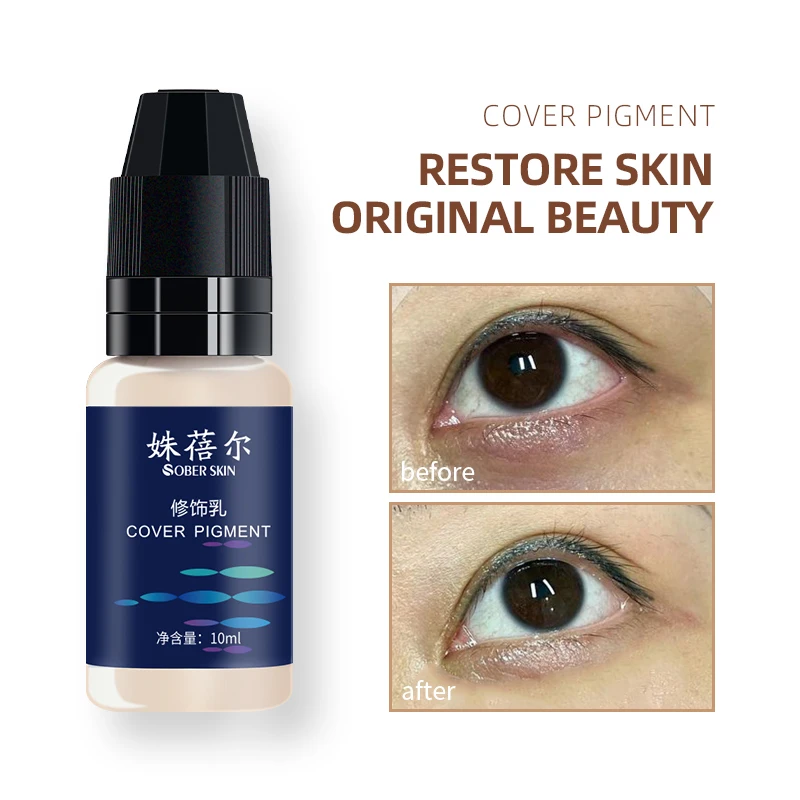 Sober Skin Color Camouflage Scar Stretch Marks Covering Full Size 10ML Pigments Restoring Beauty Art Skin Tone Permanent Makeup