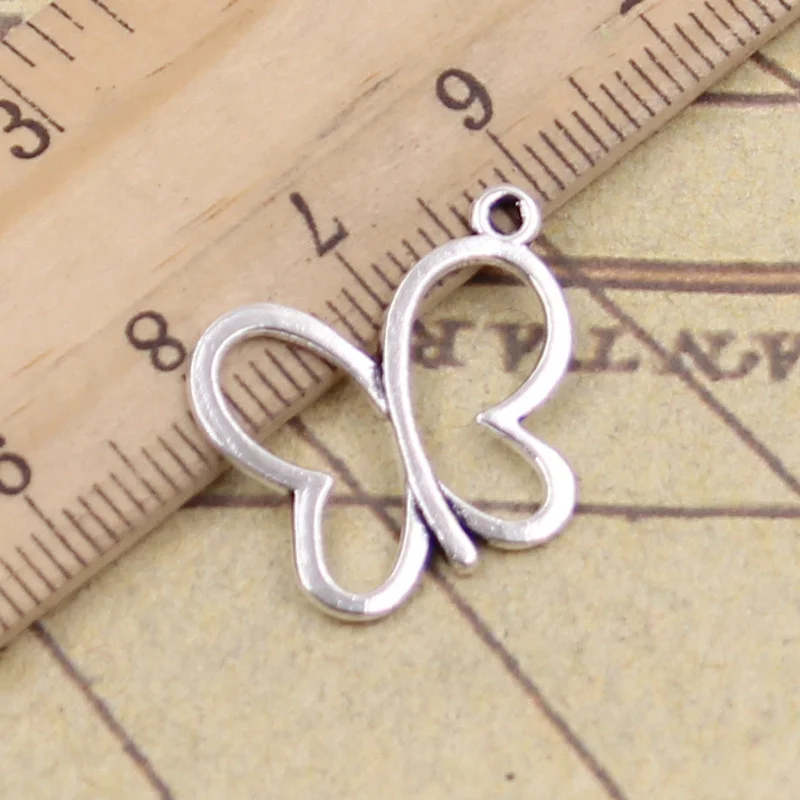 

50 шт. Подвески с полыми бабочками 20x9 мм