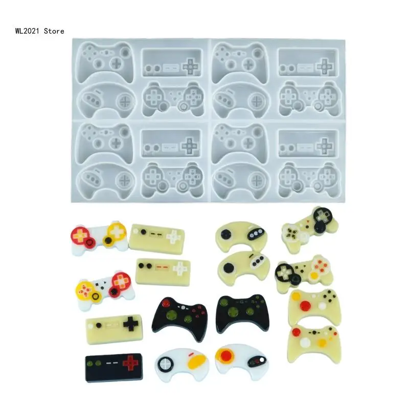 Mini Gamepad Silicone Mold Game Controller Pendant Epoxy Molds DIY Resin Keychain Creative Gypsum Mold Making Supplies