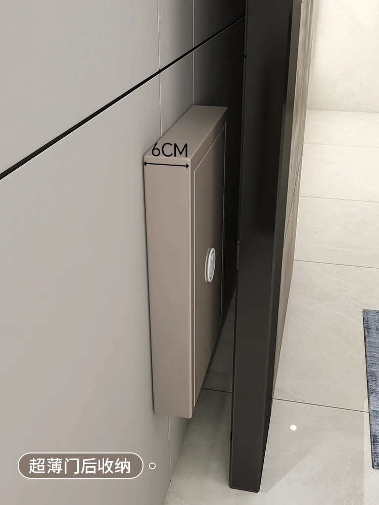 Folding shoe changing stool home door light luxury high-end entrance door entrance invisible wall-mounted wallmounted shoe stool