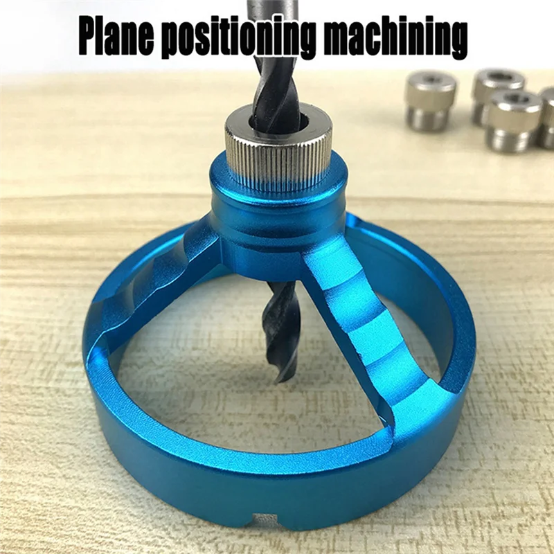 

Woodworking 3-In-1 Punch Locator, Hole Opener, Round Wood Tenon Locator, Vertical Drill