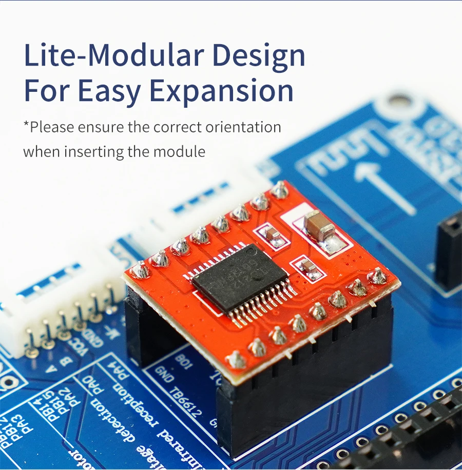 Yahboom H-Brücke Dual Motor Drive Board Elektronikmodul mit AT8236 Chip Unterstützung 5-12V Spannung TB6612FNG Modul für Roboterauto – Detail 25