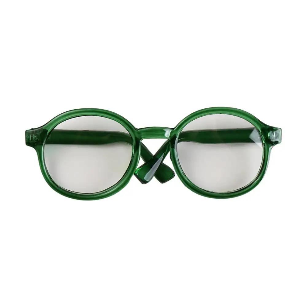 

Doll Accessory Transparent Plastic Glasses Transparent Candy Color Doll Round Glasses 6.5CM 9CM Miniature Doll Mini Glasses