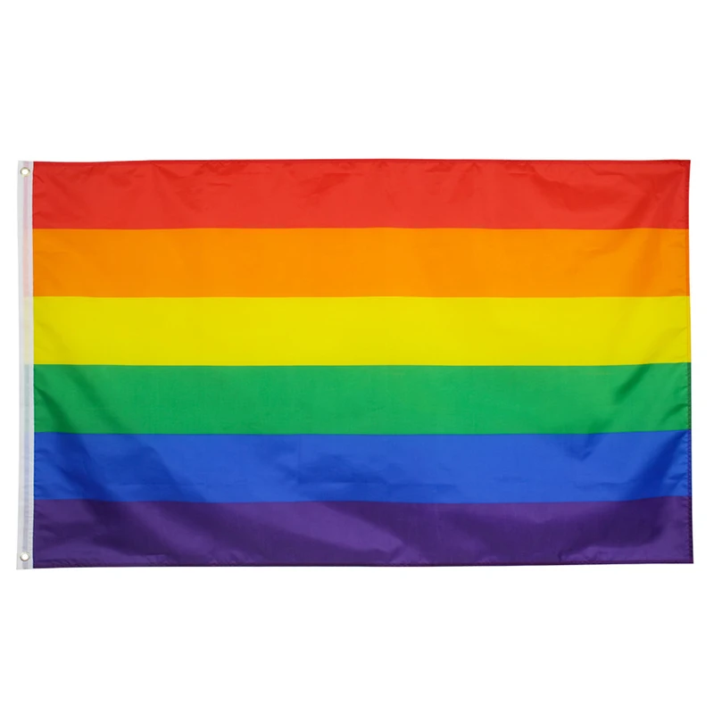 90x150cm Colorful Rainbow LGBT Flag Gay Pride Peace Flags  Homosexual Philadelphia Philly Lesbian Flag