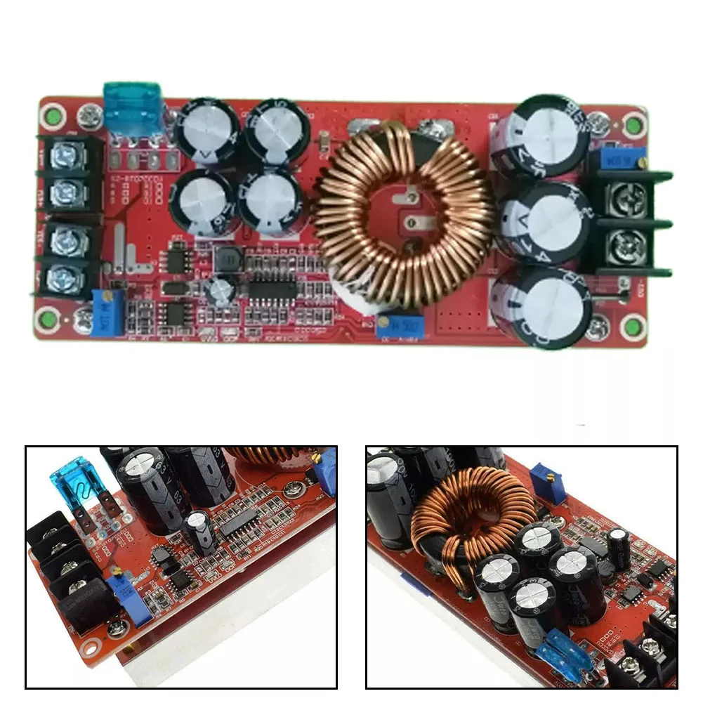

1200W 20A DC Conve111111111111111111111111rter Bo1ost Step-up Power Supply Module IN 8-60V OUT 12-83V For Power Tool Accessory