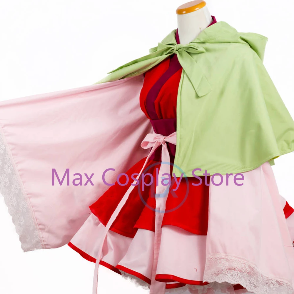 Max Anime Princess Yona of the Dawn Princess Lolita Kimono Dress Cloak Women Cosplay Costume Outfits Halloween Gift YY