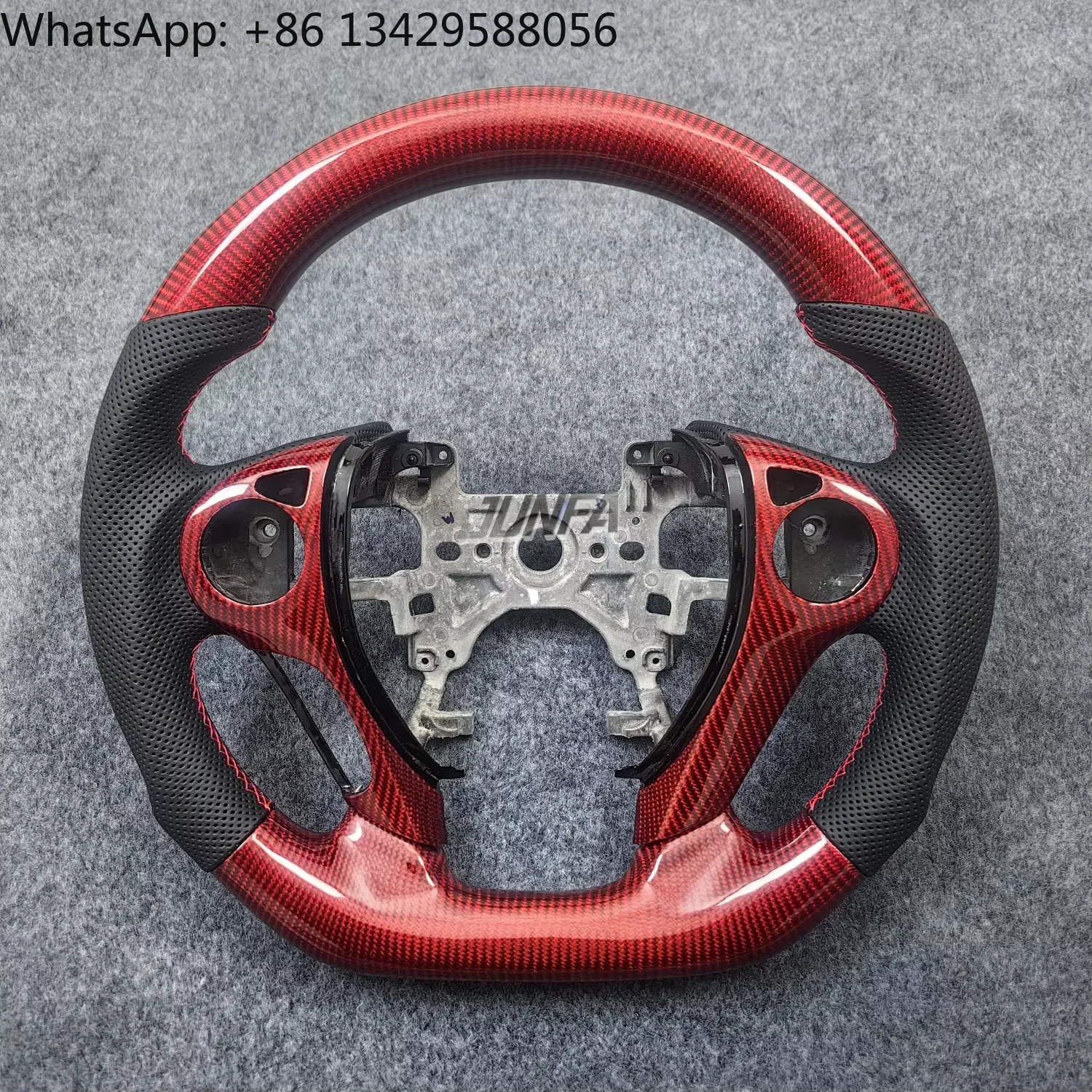 

For Honda Civic 9th Generation Carbon Fiber Sports Steering Wheel Upgrade With LED Lighting Custom Car Steering Wheel