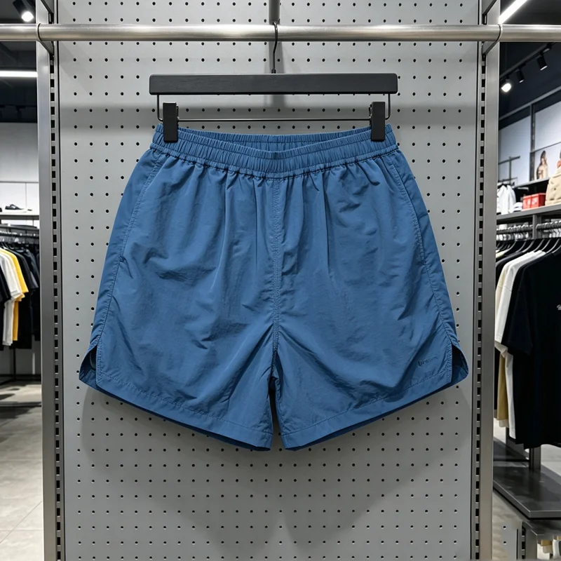 Embroidery Label Madness MDNS Shorts Summer Daily Shortpants Japan Men Women Loose V-shape Drawstring Waterproof Short Pants