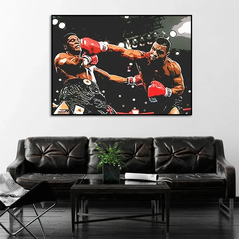 Gym Inspirational Quotes Boxing Legends Mike Tyson Art Posters Canvas Painting Wall Prints Pictures for Living Room Home Decor