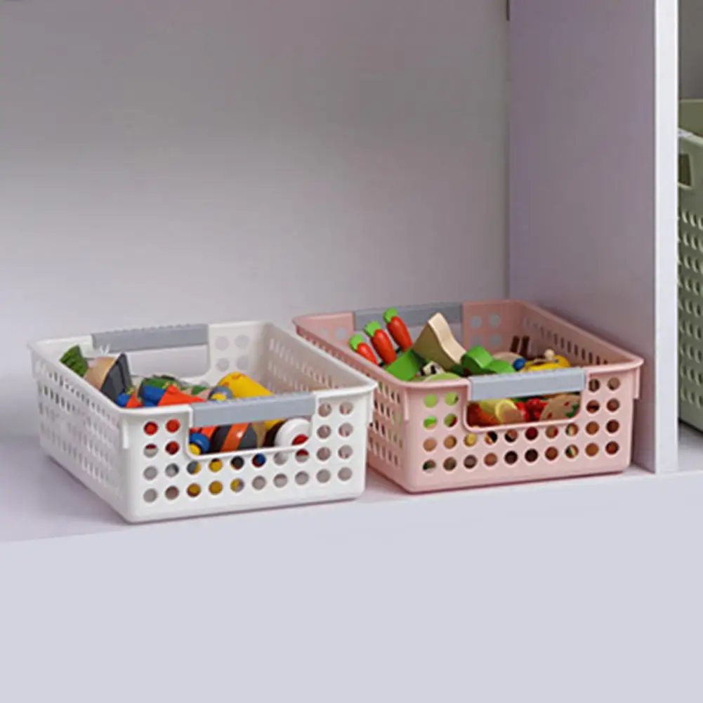 Desktop Organizer Storage Basket with Handle Sundries Organizer Storage Box Cosmetic Underwear Organizer Basket panier rangement