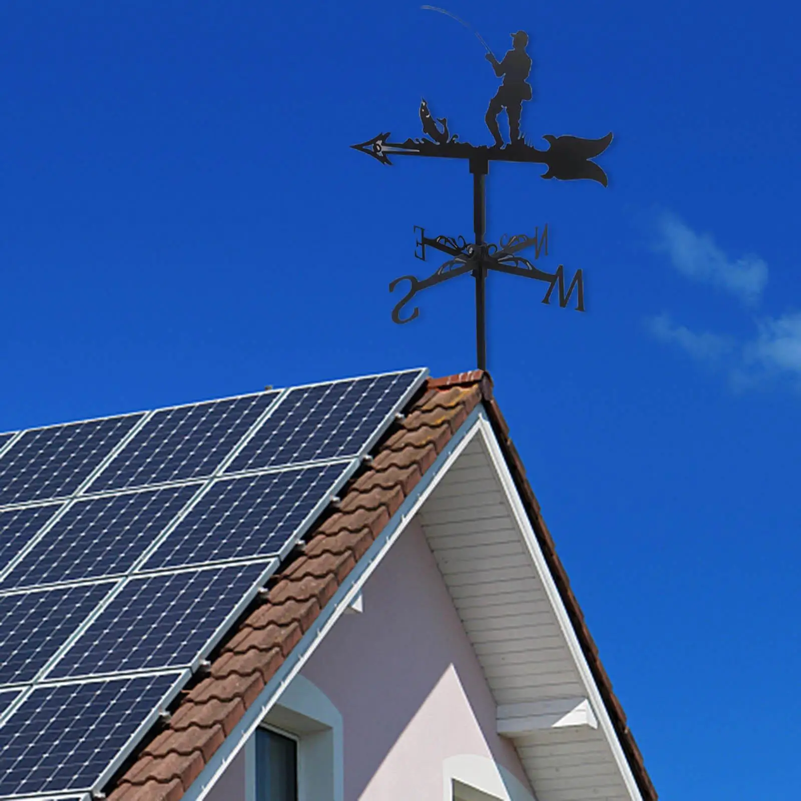 

Ветроуказатель для забора, профессиональный измерительный инструмент, указатель направления ветра для сада, двора, сарая, садовый декор, поделки