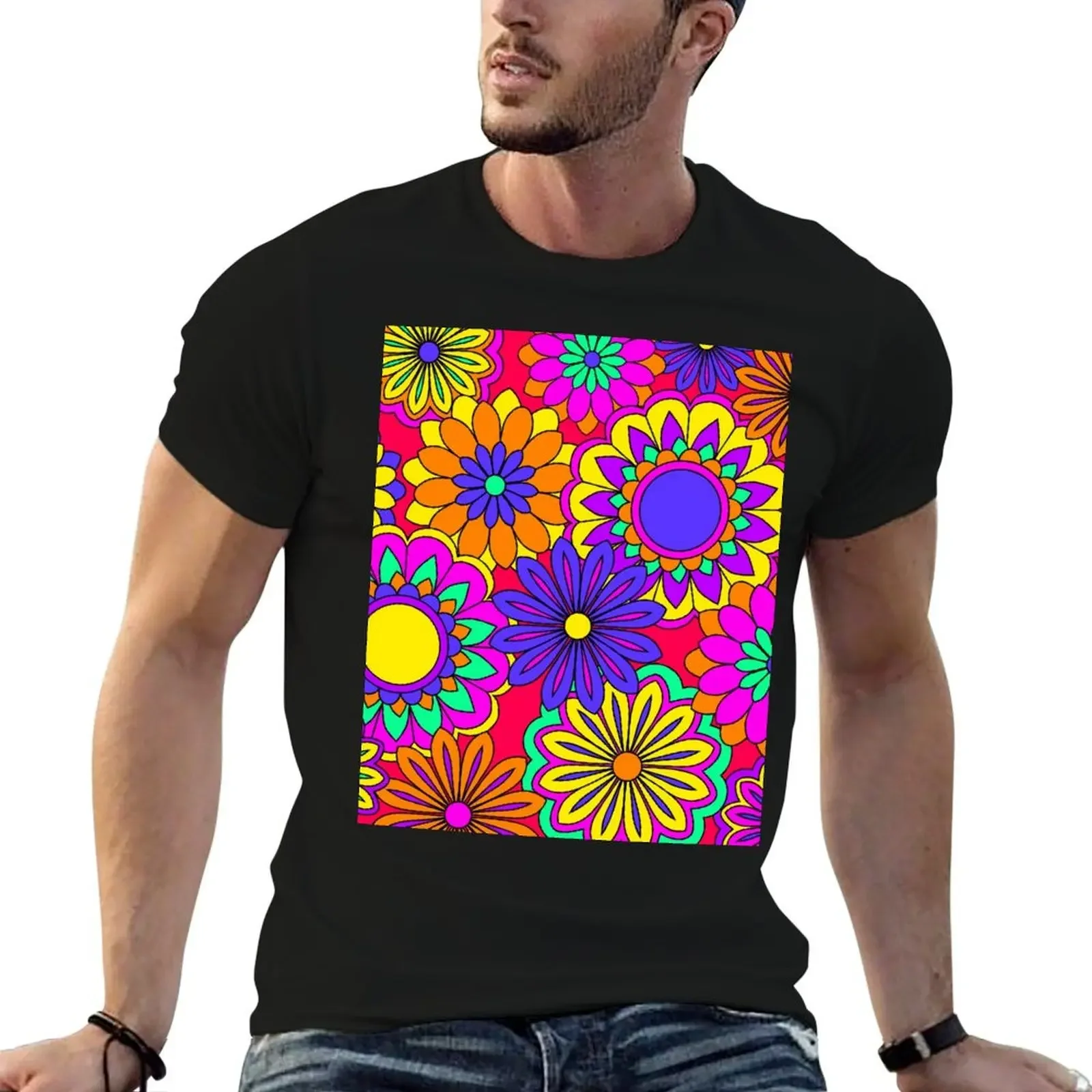 Groovy Flower Power Baby! T-Shirt cute clothes summer tops cotton graphic tees kawaii clothes mens t shirts pack