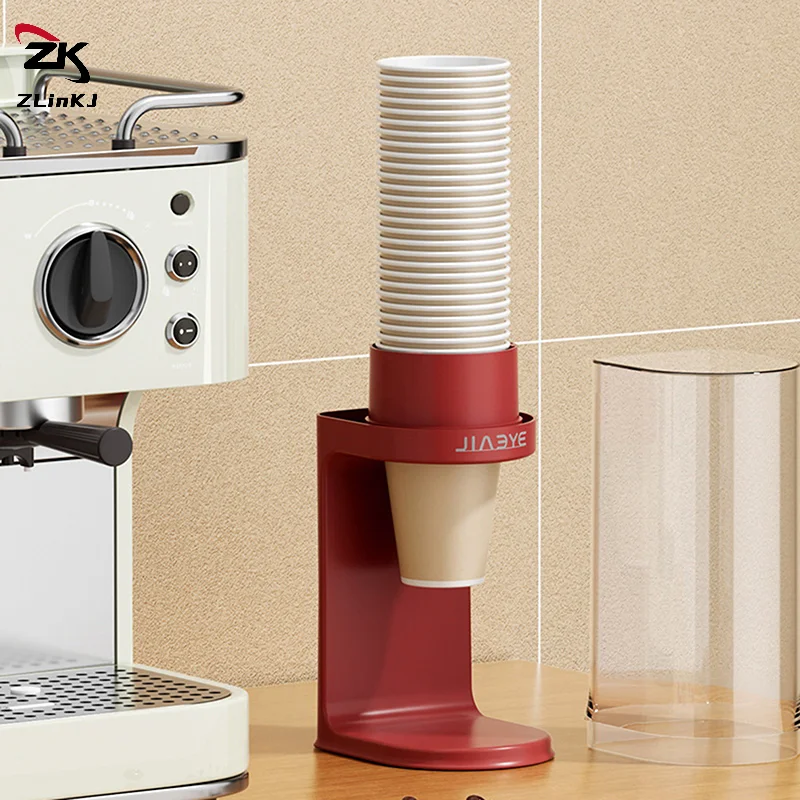 (ZYDD01) 1Pc Wall-mounted Plastic Water Dispenser Paper Cup Holder Disposable Cup Container Paper Cup Frame Home Organizer view 4