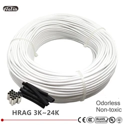 12k HRAG  HNBR high quality carbon fiber heating cable floor heating wire electric hotline Non-toxic odorless warm heating cable