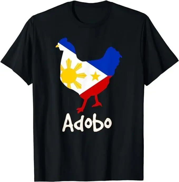 

NEW LIMITED Funny Filipino Chicken Adobo Philippines Flag Pinoy T-Shirt S-5XL