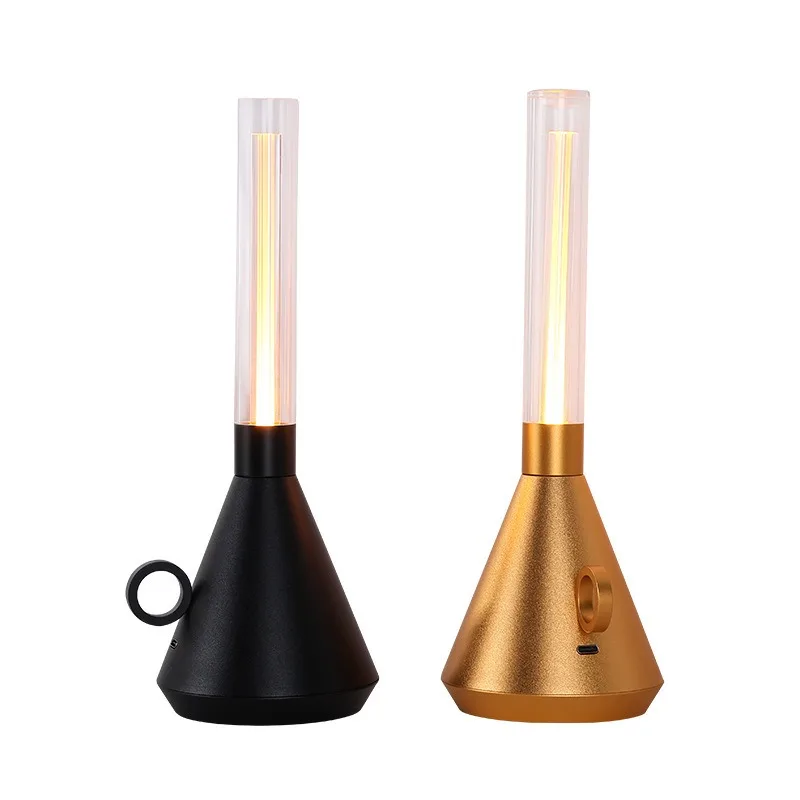 

Cross-border simple rechargeable touch desk lamp outdoor camping bar restaurant decoration portable ambient light