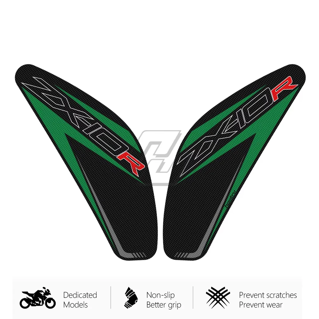 

Для Kawasaki ZX-10R ZX10R 2011-2022 мотоциклетная боковая накладка на топливный бак, защита колена, противоскользящая автомобильная наклейка, украшение