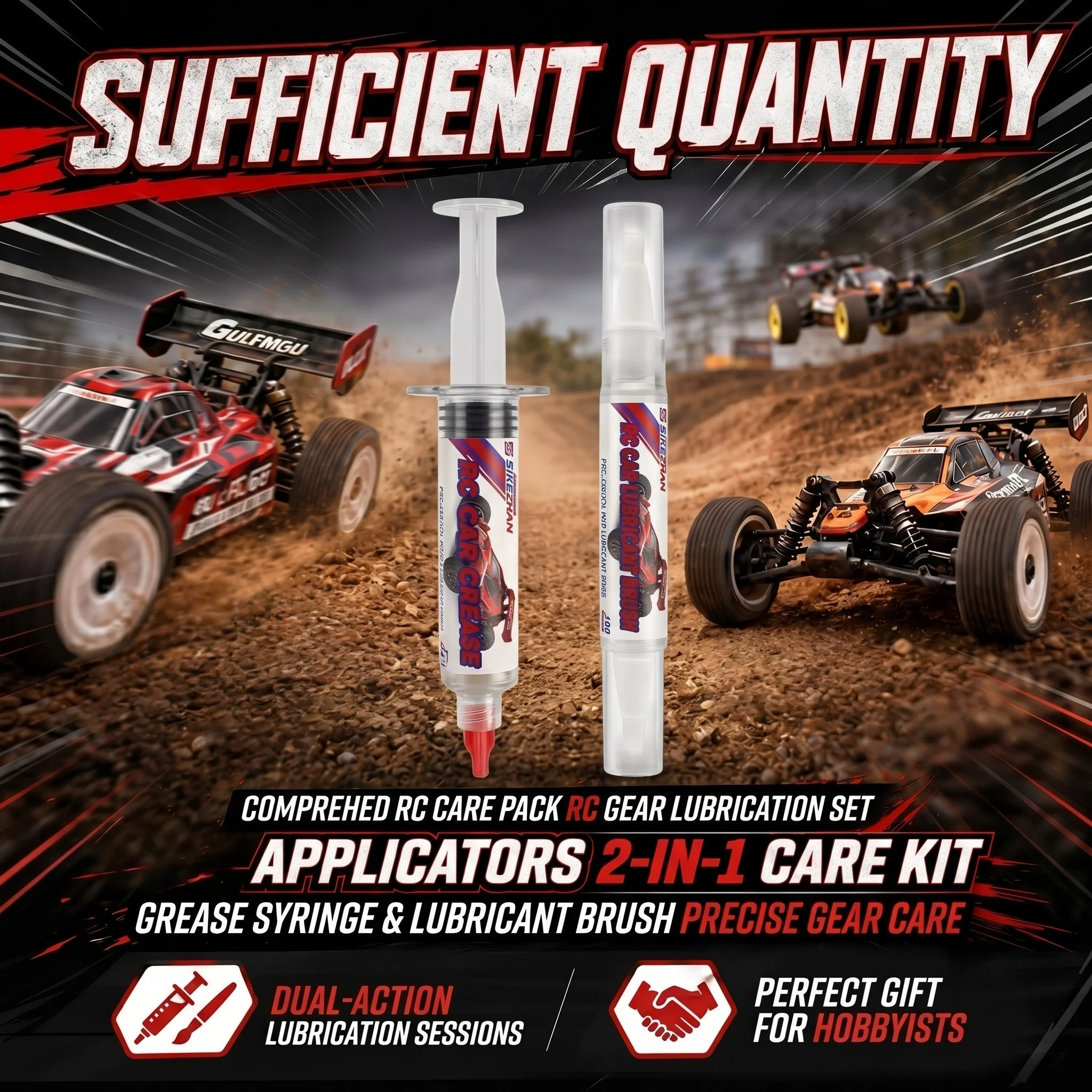 Precision RC Car Lubricant Brush Pen & Grease  Kit Precision Application Anti-Rust Protection for RC Model Vehicles Upgrades view 5