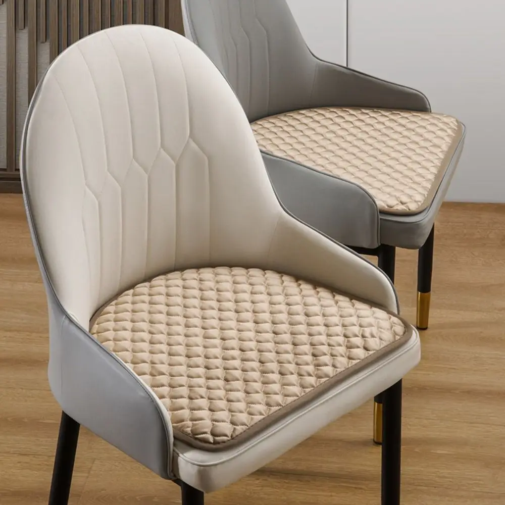 44x41cm Curved Dining Chair Cushion Non-Slip Thickened Winter Student Cushion Removable Anti-dirty Semi-circular Chair Pad