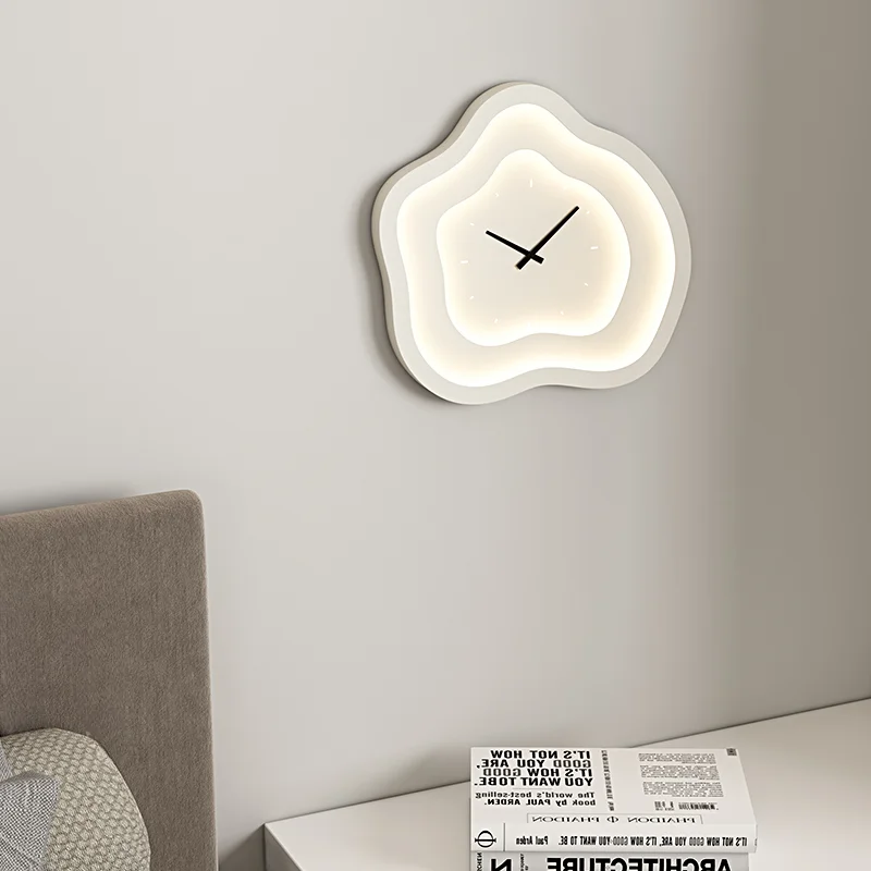 

Modern with Clock LED Wall Lamp White Green Iron Acrylic Dimmable for Bedroom Foyer Office Shop Sconce Dropshipping