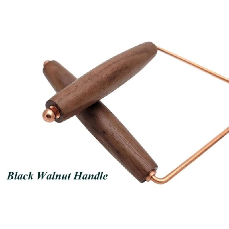 Walnut handle dragon searching ruler, copper metal detection ruler, water probe Object Finding Tool