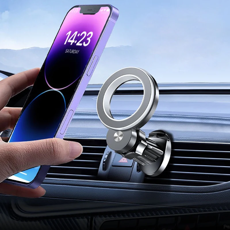 Magnetic Car Phone Holder for MagSafe Car Mount Air Vent Phone Holder Car Hands Free Cell  360° Adjustable Phones Holder